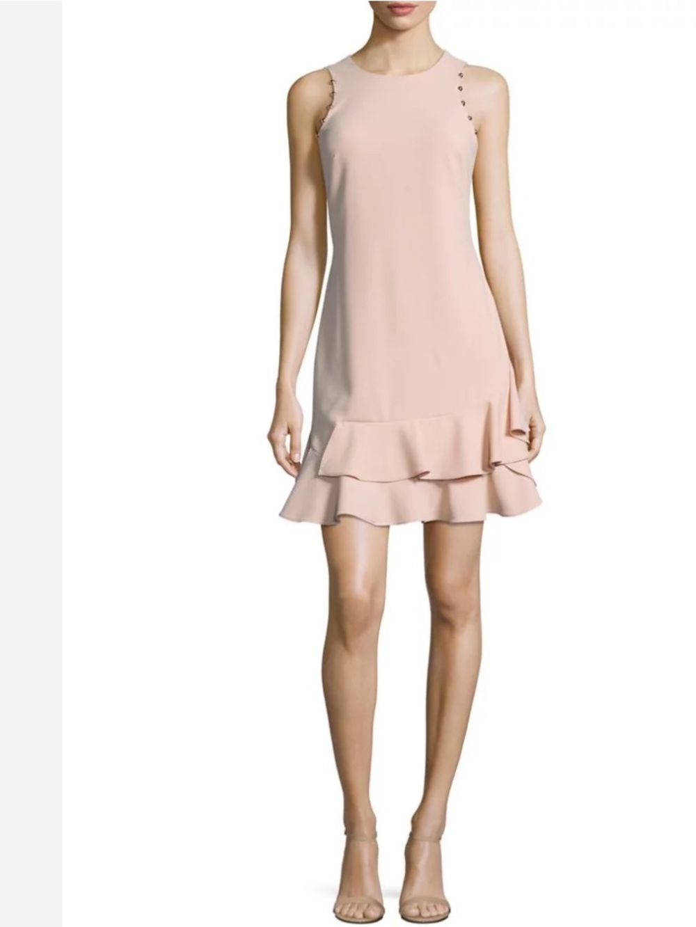 Ivanka Trump Light Blush Pink Crewneck Dress